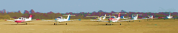 Light aircraft at Biggin Hill airport