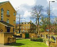 Wandle Villa (in background)